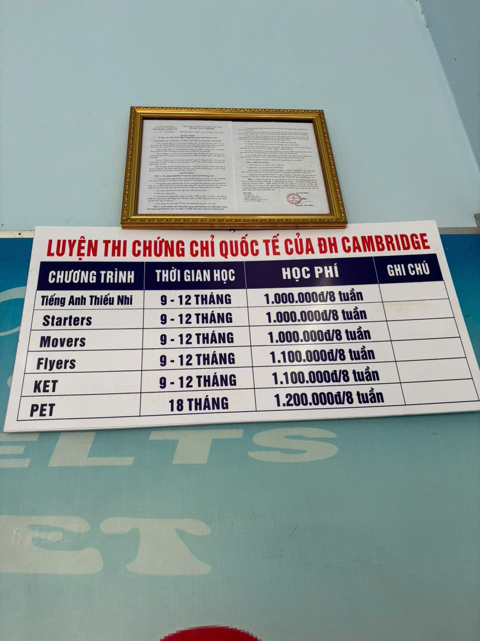 LUYỆN THI CHỨNG CHỈ QUỐC TẾ CỦA ĐH CAMBRIDGE